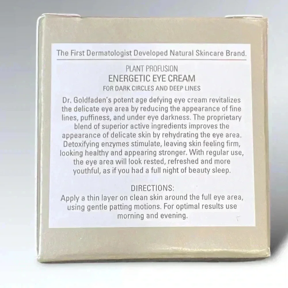 Goldfaden MD Plant Profusion Energetic Eye Cream (NEW in Box) 15 mL - Picture 6 of 7